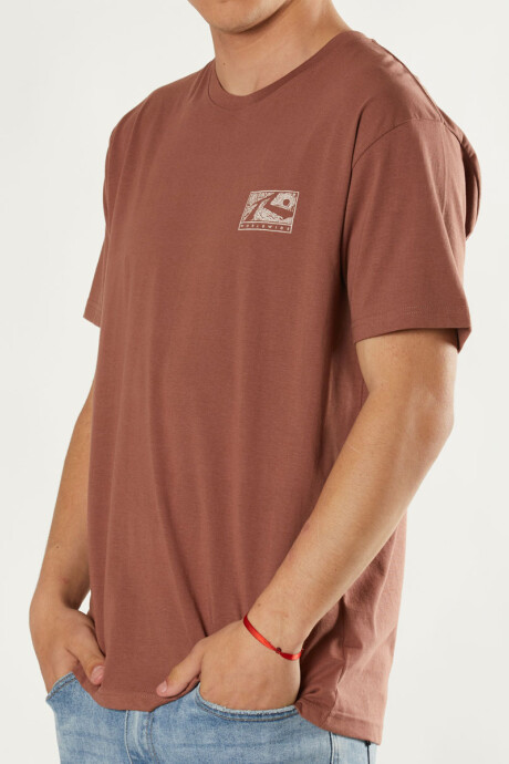 T-SHIRT INDIE RUSTY Bordeaux