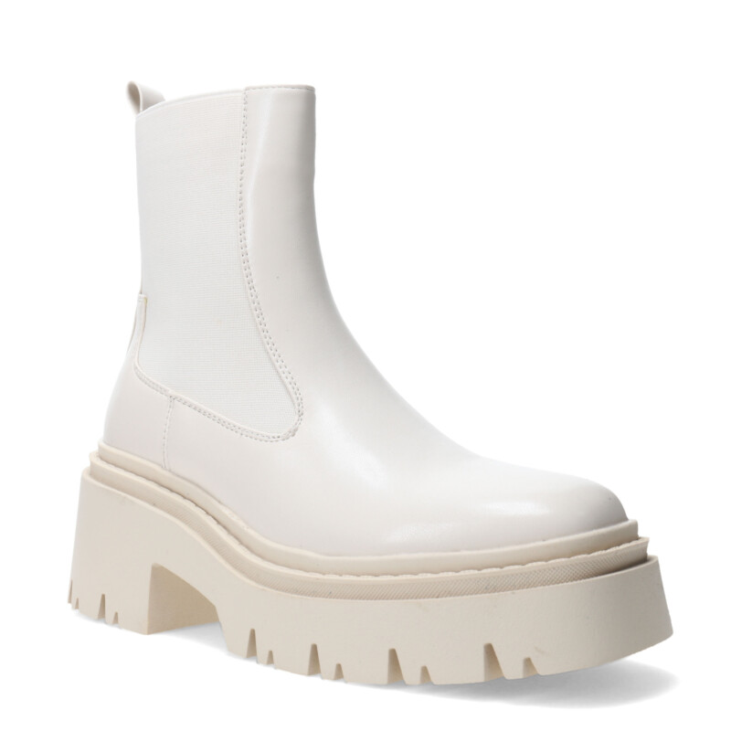 Bota de Mujer Miss Carol MOUNT con elastico Blanco Hueso