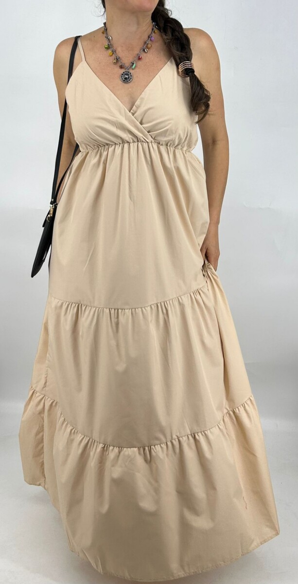 VESTIDO WANNA 2416 - BEIGE 