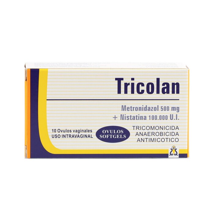 TRICOLAN 500 MG. OVULOS X 10 CJ única