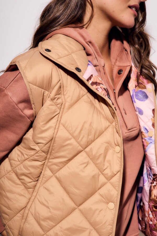 Chaleco Reversible Camel