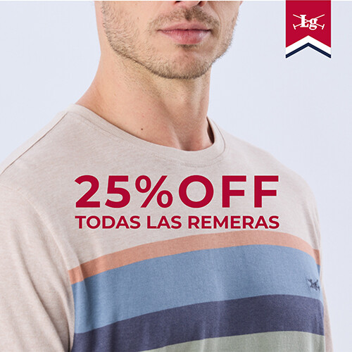 Remeras 25%OFF