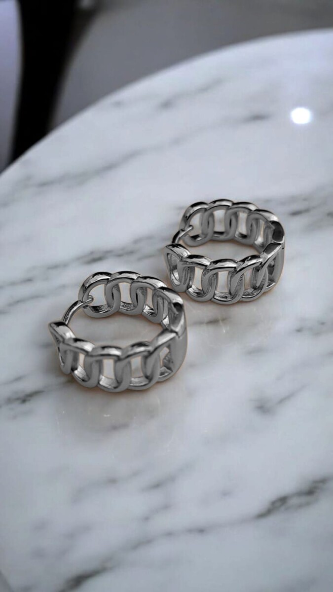 Caravanas Track - Plateado 