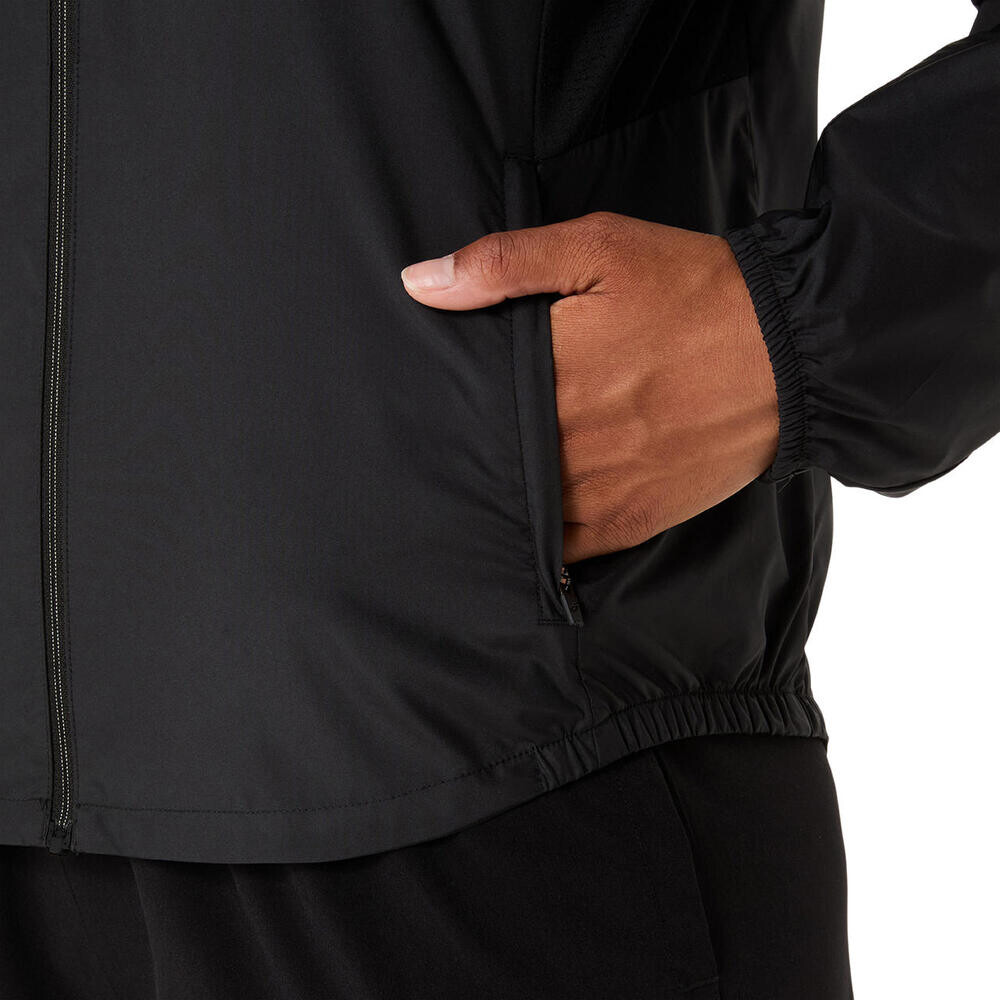 Casacas Running Asics Silver Jacket Mujer Performance Black
