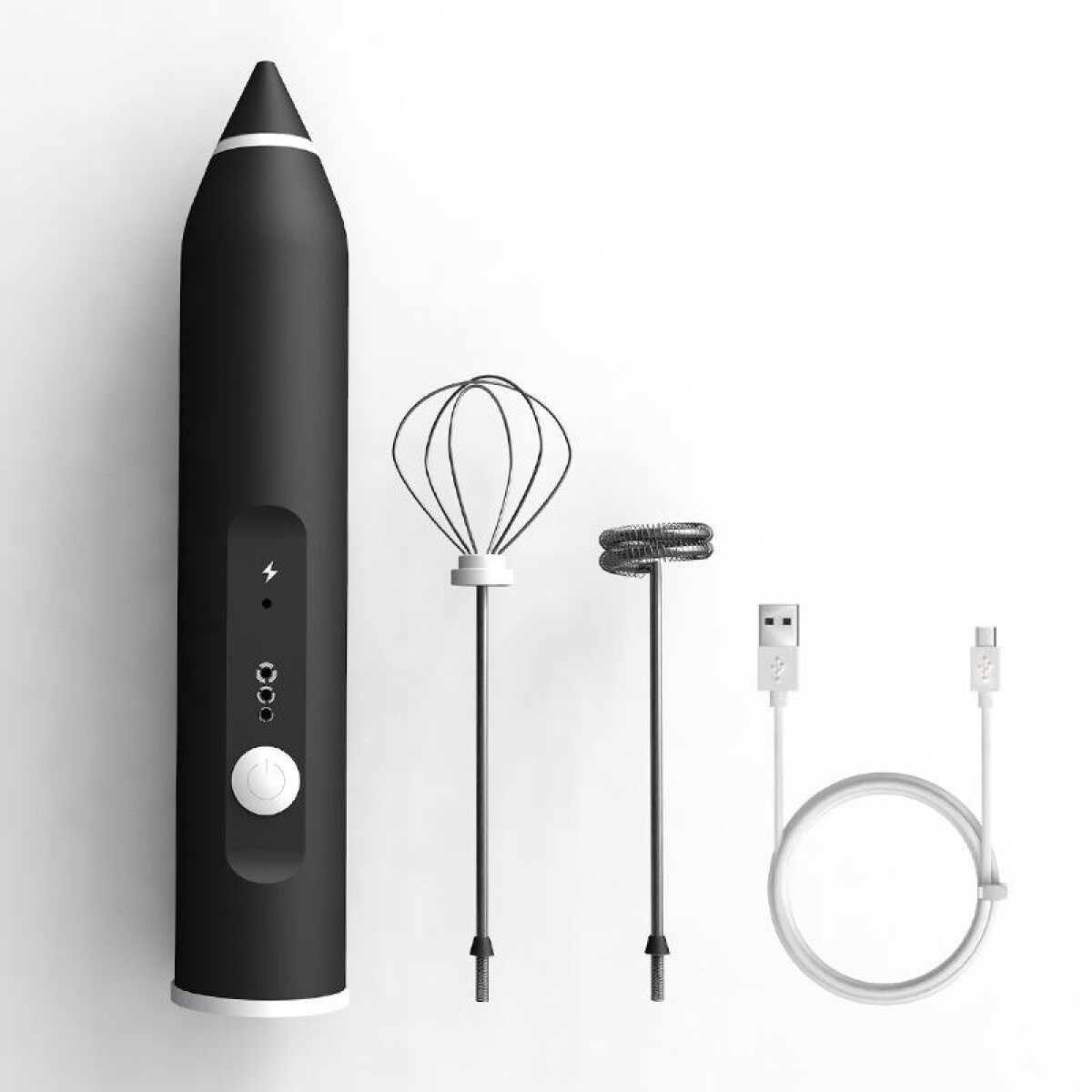 Mixer Batidora Eléctrica Recargable USB 3 Velocidades Aminno 