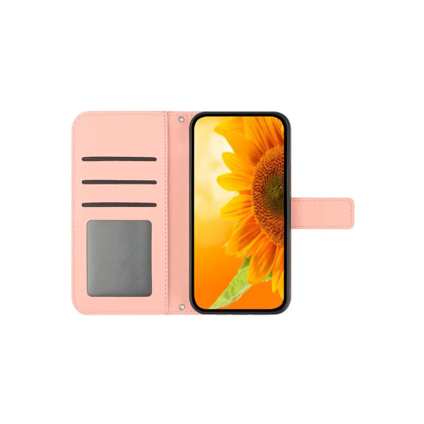Flip cover para Xiaomi Redmi A5 diseño girasol color rosa Flip Cover Para Xiaomi Redmi A5 Diseño Girasol Color Rosa