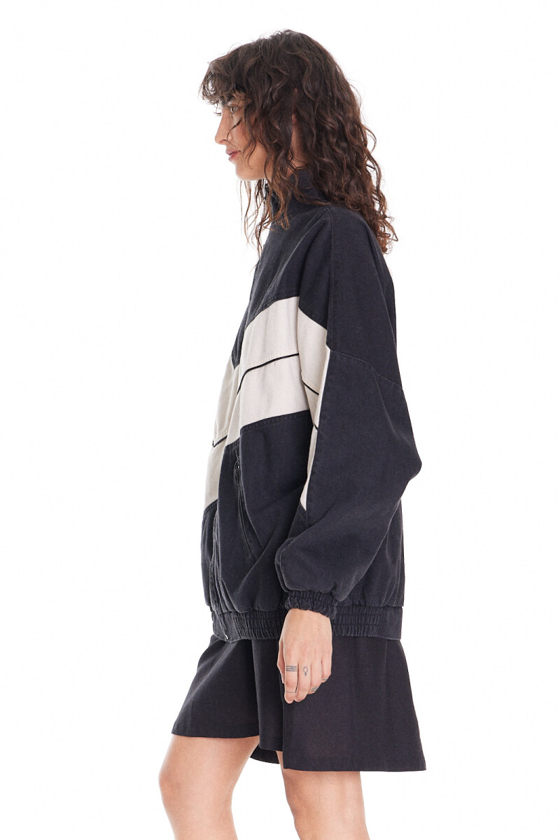Campera Olímpica Denim Solid Black