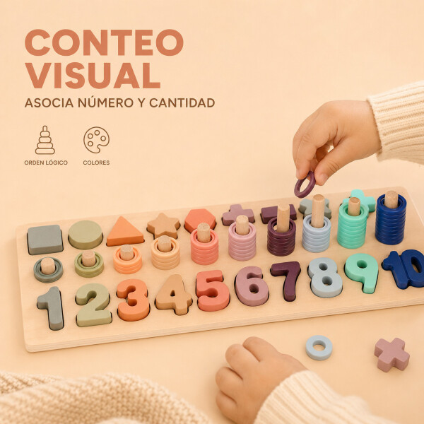 Cubo de Actividades Infantil 5 en 1 Elefante CELESTE