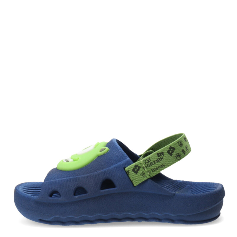 Sandalias Infantiles Disney Slide Baby Azul - Verde