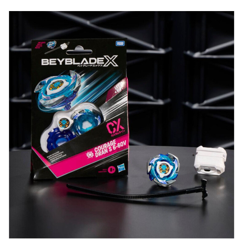 Beyblade X Xtreme Trompo + Lanzador hASBRO CX Courage Dran S 6-60V