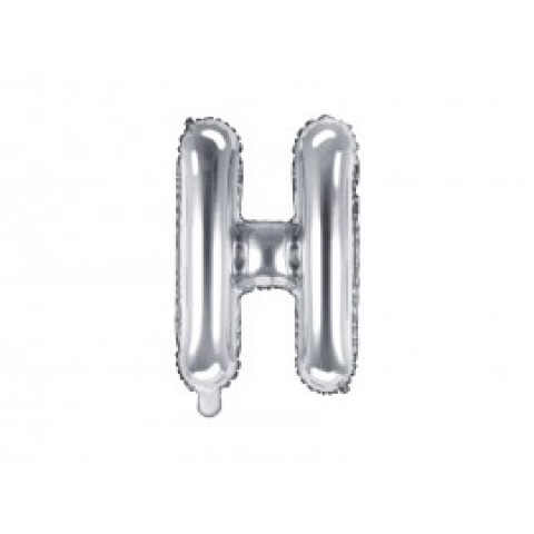 Letra Inflable Plateada H