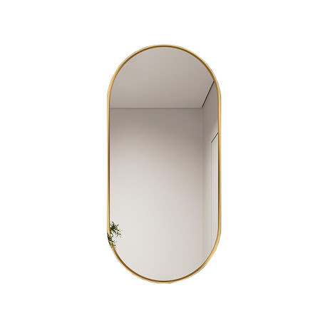 Espejo ovalado de pared Dorado