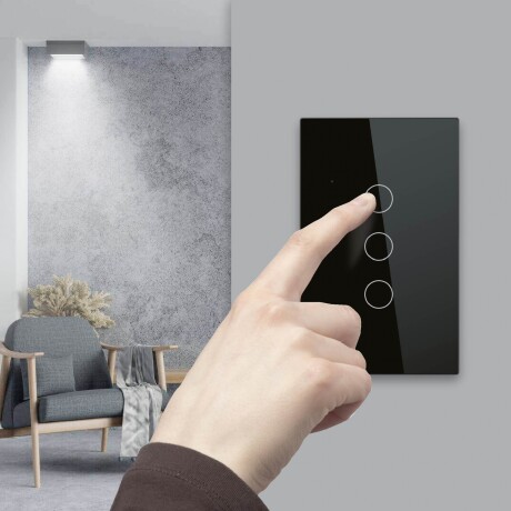 Interruptor Táctil Smart Wifi 3 Canales SM-WT-U3 001