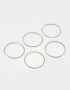 Pulseras Elásticas Sets De metal Set De Pulseras - Plateado