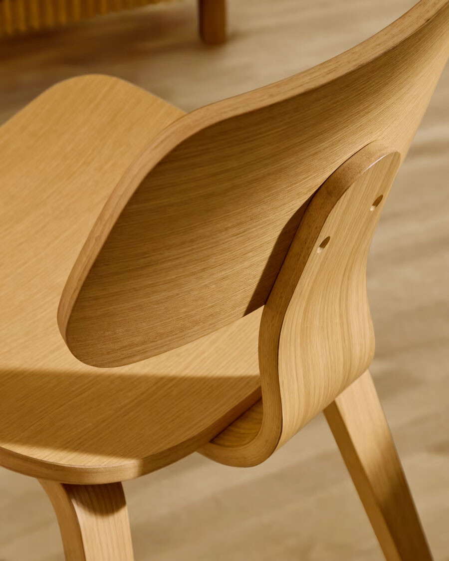 Silla Gena de chapa de roble Silla Gena de chapa de roble