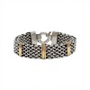 Pulsera Ancha-Plata y Oro-Sin piedra-PU5027 sinpiedra