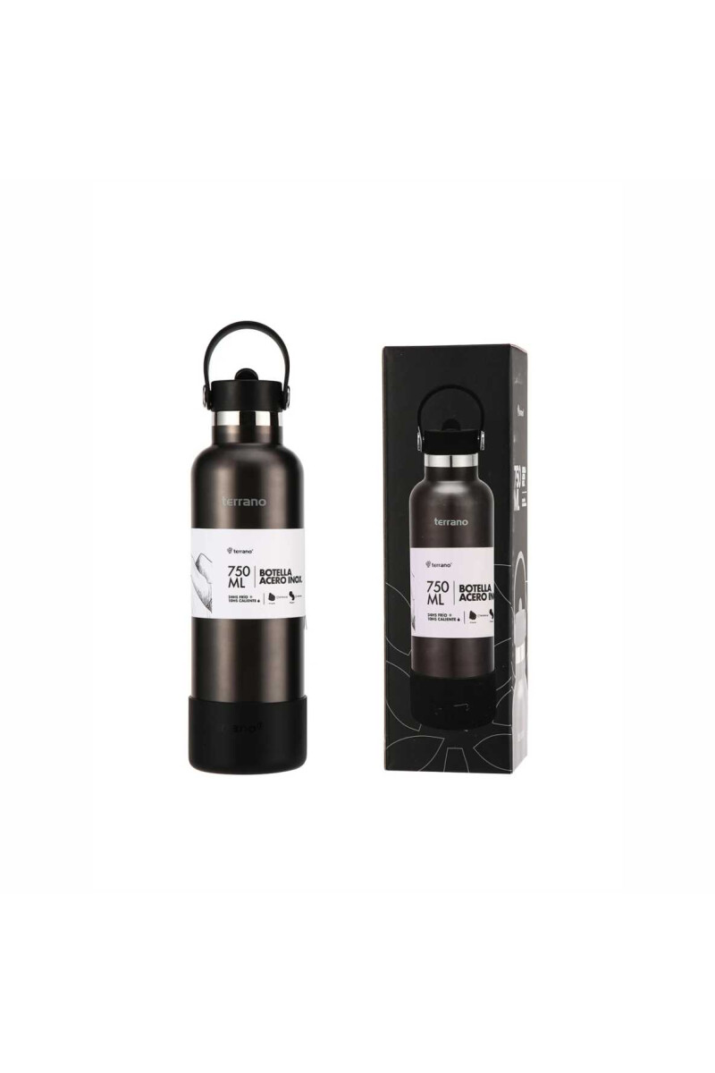 BOTELLA TERMICA 750ML PICO + BOTA NEGRO METAL RT BOTELLA TERMICA 750ML PICO + BOTA NEGRO METAL RT