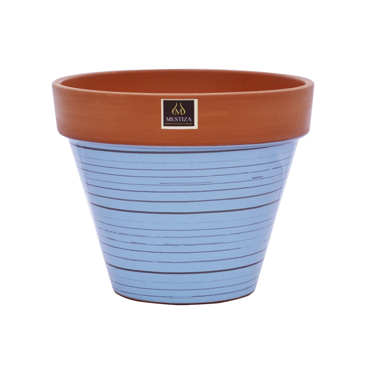 MACETA CERAMICA KONI TERRAZULMESTIZA D19/H15CM 