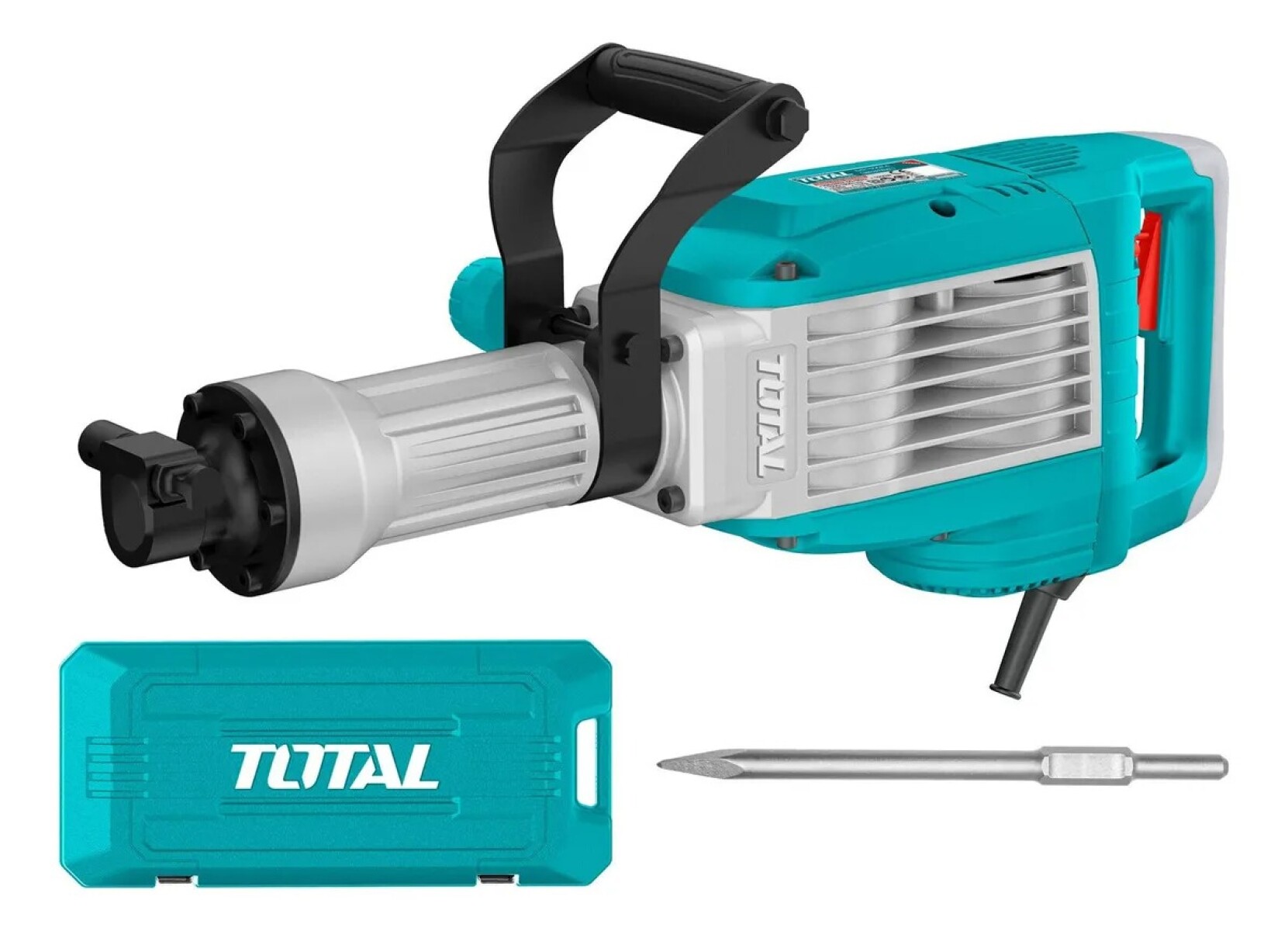 Martillo Demoledor Total TH217068 1700W – 50J | SDS-HEX Industrial 14 kg 
