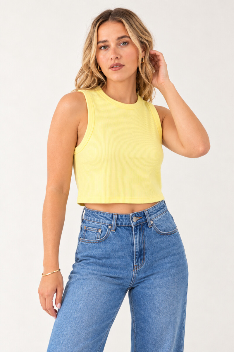 Musculosa Basica - Amarillo 