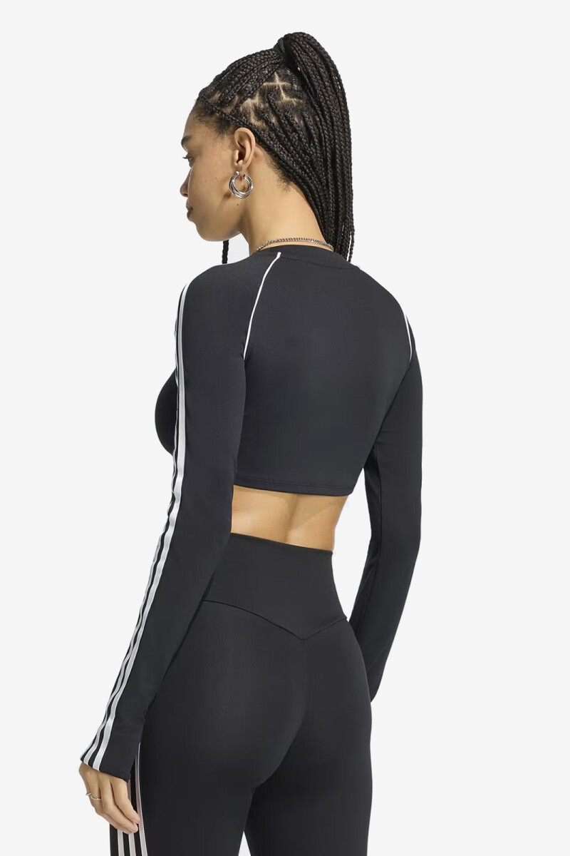 PLAYERA CORTA ESSENTIALS 3 FRA Negro