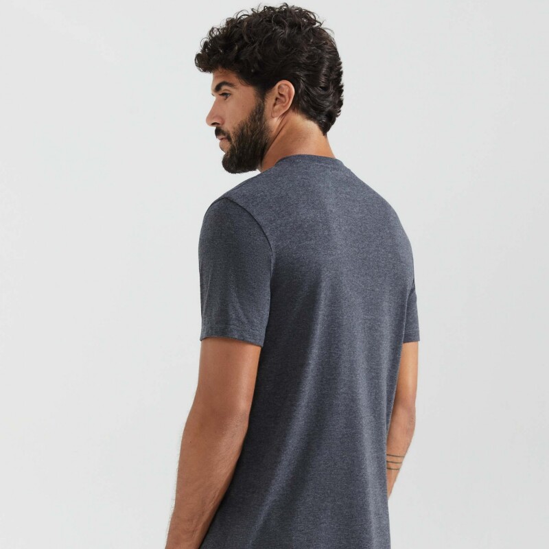 CAMISETA MM MASC PRETO MESCLA