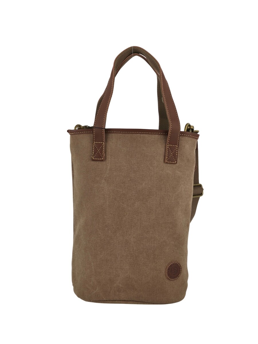 Matera morral de lona - Marrón 