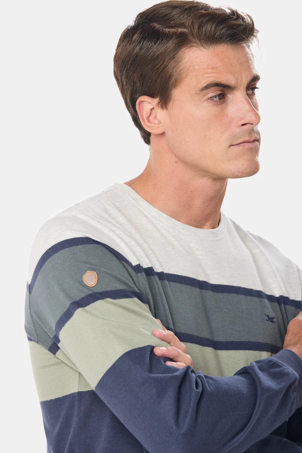 REMERA RAYADA Verde
