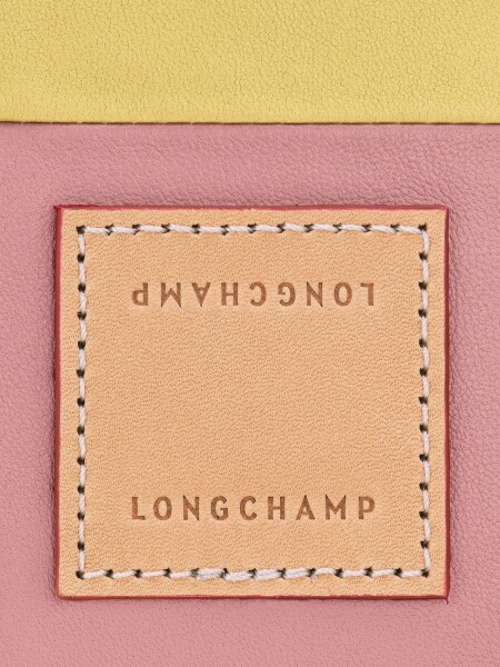 Longchamp -Bolso de mano XS en cuero, Re-Play Patch Rosa