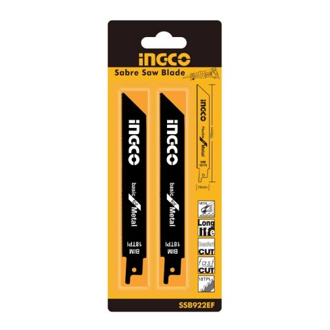 Hojas para sierra de sable metal 2 unidades ING5210