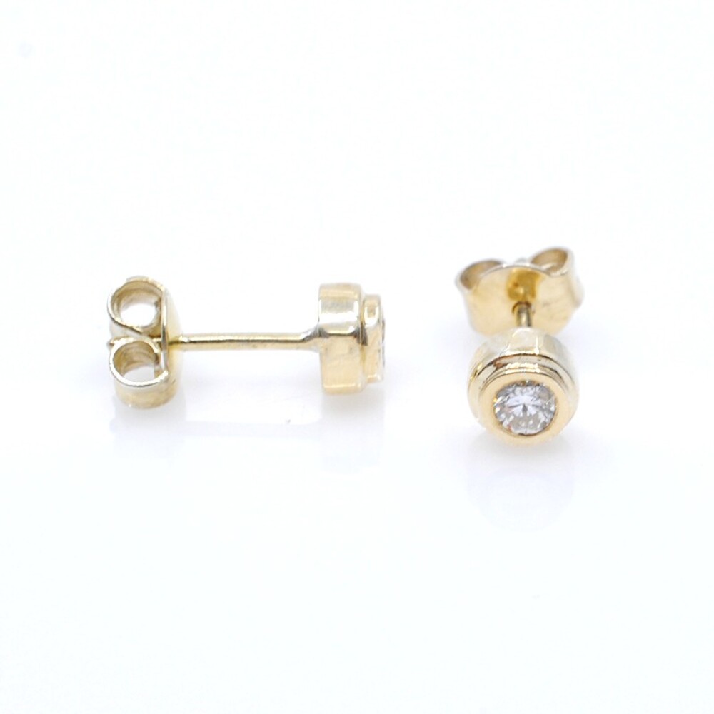 Caravanas en oro 18k amarillo y brillante Caravanas en oro 18k amarillo y brillante