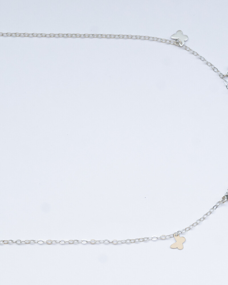 Cadena Butterfly PLATEADO