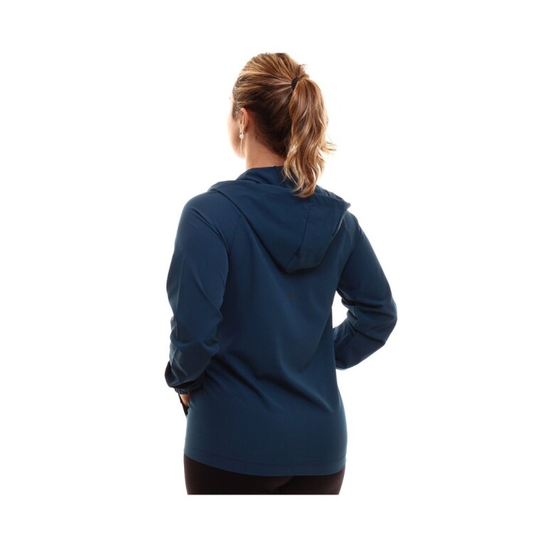 CAMPERA MUJER ROMPEVIENTO CON CAPUCHA FILA AZUL