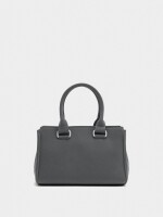 Bolso Tote De Textura Suave negro