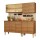 Mueble de cocina completo 169cm rústico Rustico