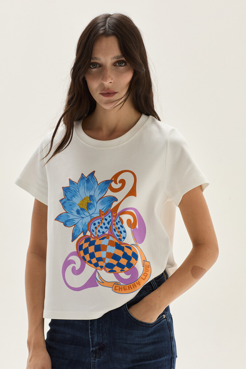 Remera Bloom Blanco