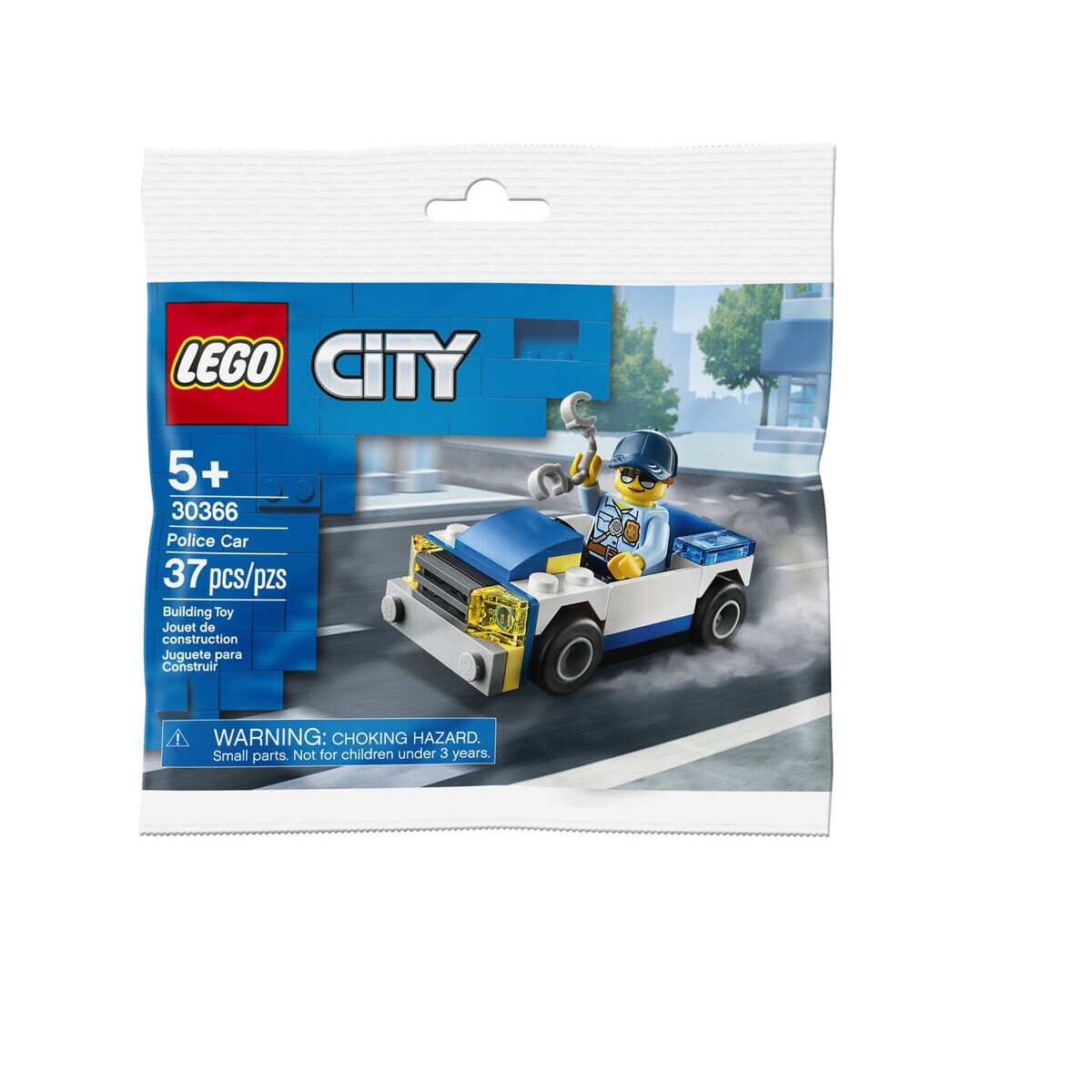 LEGO BUILDER BAGS - AUTO DE POLICÍA 37PCS - Único 