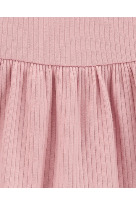 Blusa de algodón, escalonada, rosada Blusa de algodón, escalonada, rosada