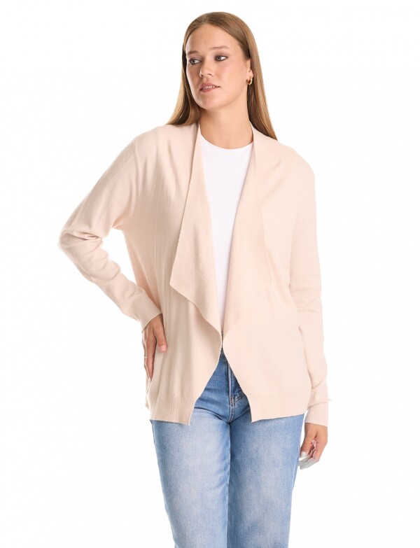 Cardigan Espalda Botones BEIGE