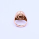 Anillo oro 18k rosa con letra A y brillantes. Anillo oro 18k rosa con letra A y brillantes.