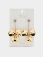 Pendientes Largos Con Flor dorado