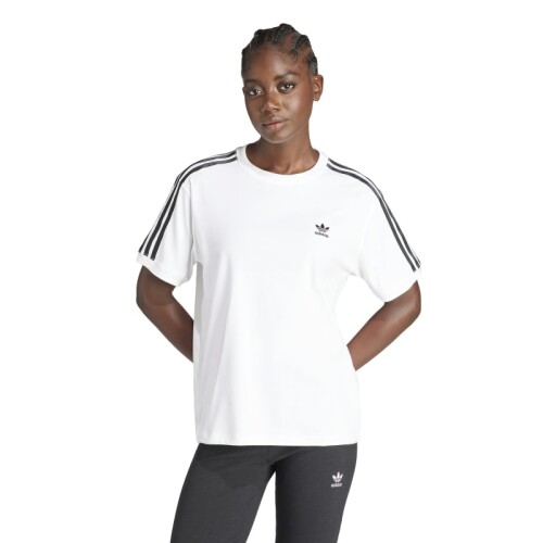 Remera Adidas 3 Rayas Blanco