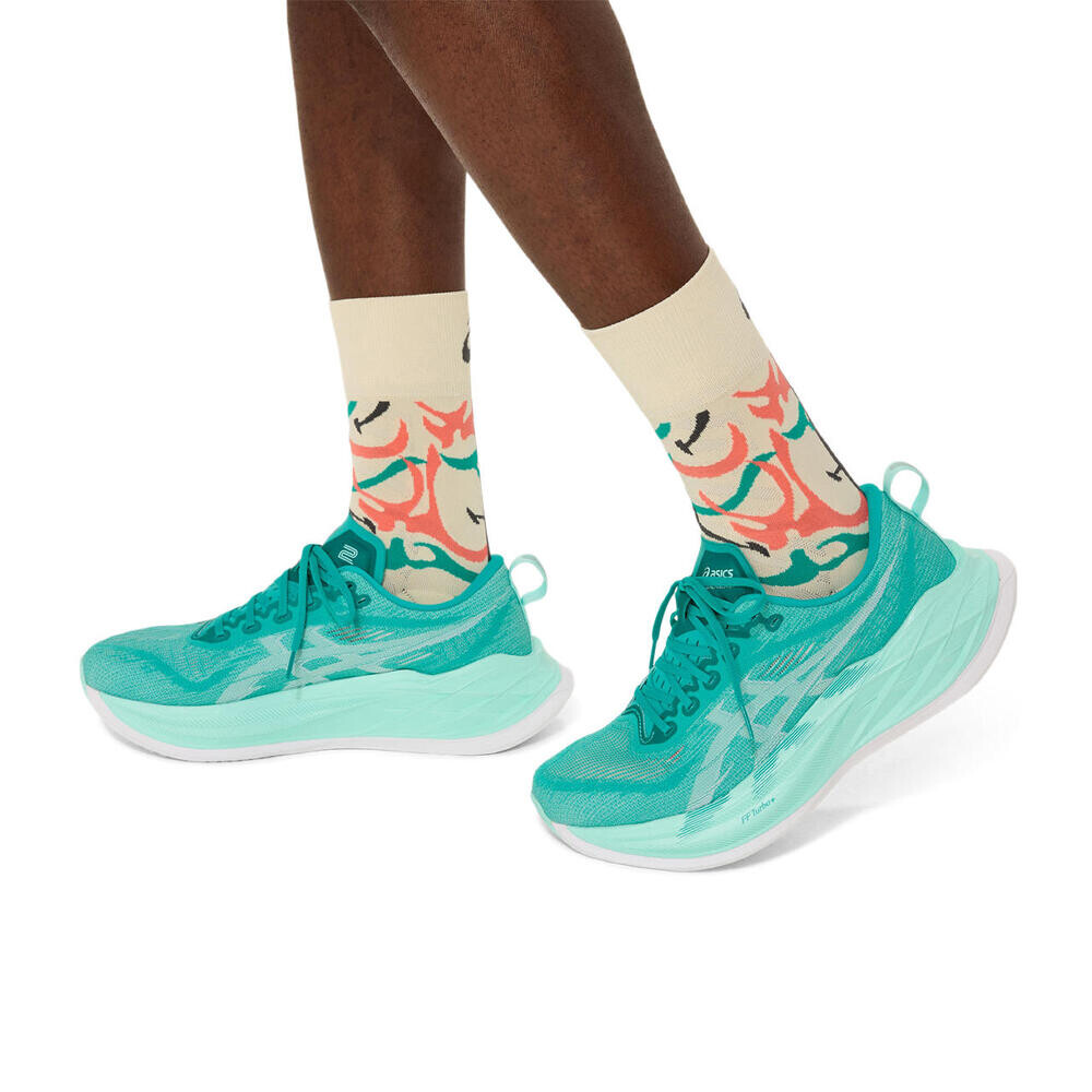 Medias Running Cushion Crew Unisex Birch/birch