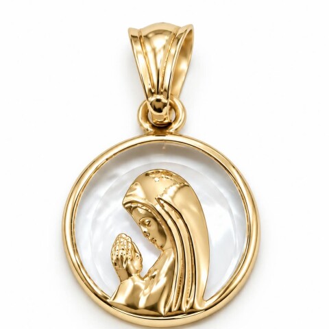 Medalla Virgen Niña Oro 18 Kt Medalla Virgen Niña Oro 18 Kt