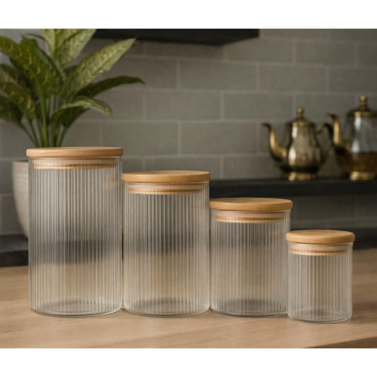 SET BOLLONES DE VIDRIO - 4 UNIDADES 