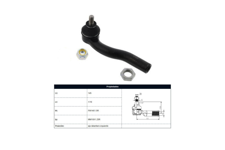 Puntero Fiat Palio/Fiorino/Siena/Strada/Uno Way / Uno Evo Modelo Nuevo / Uno Attractive 97-25 Izq Puntero Fiat Palio/Fiorino/Siena/Strada/Uno Way / Uno Evo Modelo Nuevo / Uno Attractive 97-25 Izq