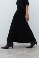 Falda tejida negro