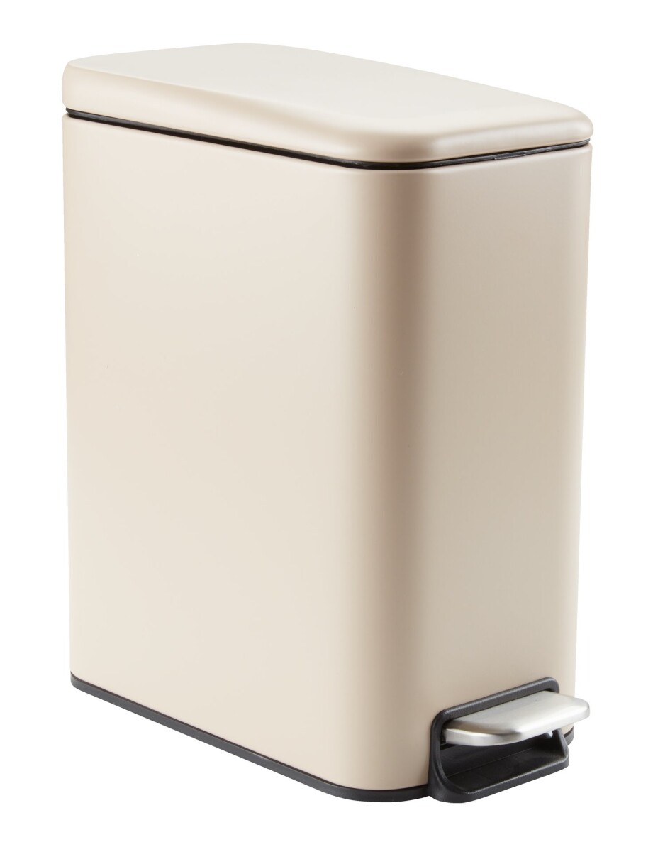 Papelera pedal ULLATTI 5L cierre suave beige 