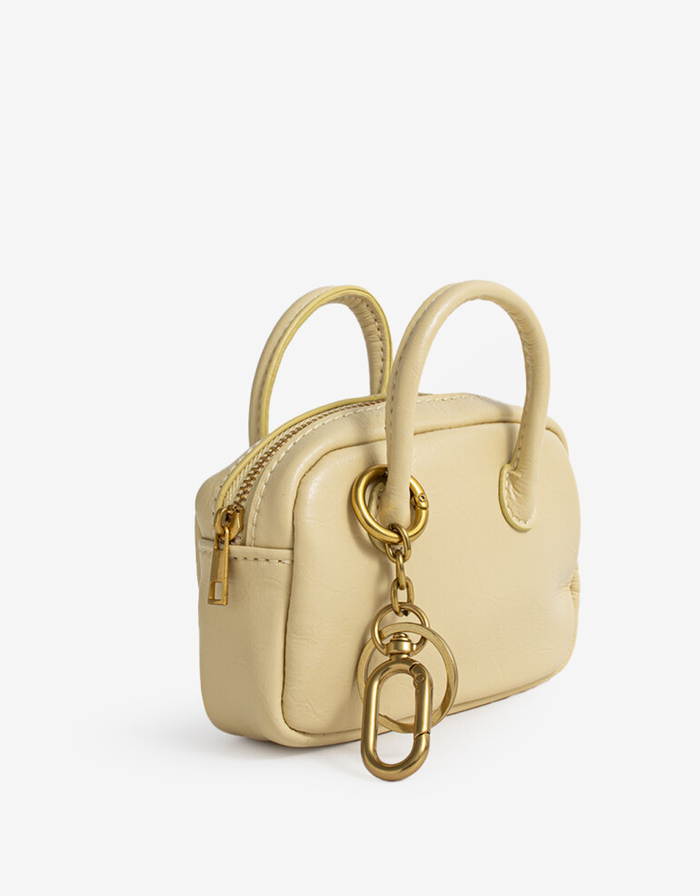 Monederos Monedero Mini Bag Charm - Amarillo Claro