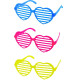 Lentes Flúo Corazón x12 Und Lentes Flúo Corazón x12 Und